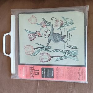 Marion Nichols Vintage Crewel Kit TipToe Thru Tulips #116 Size 8" x 10"